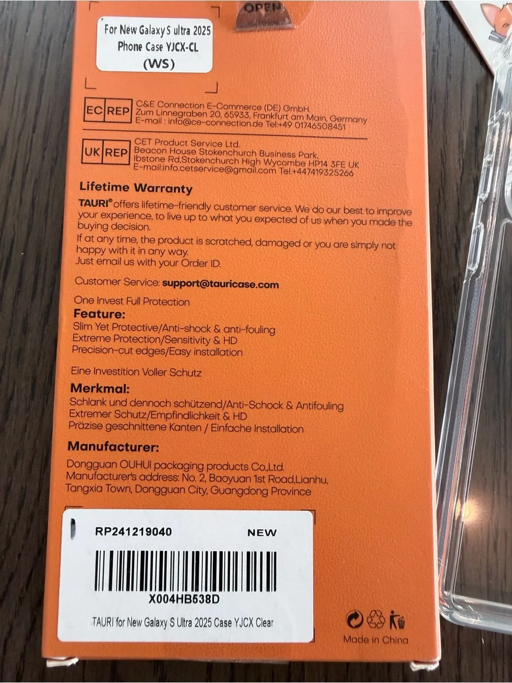 Galaxy S Ultra 2025 Clear MagSafe-Compatible Phone Case